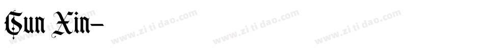 Sun Xin字体转换